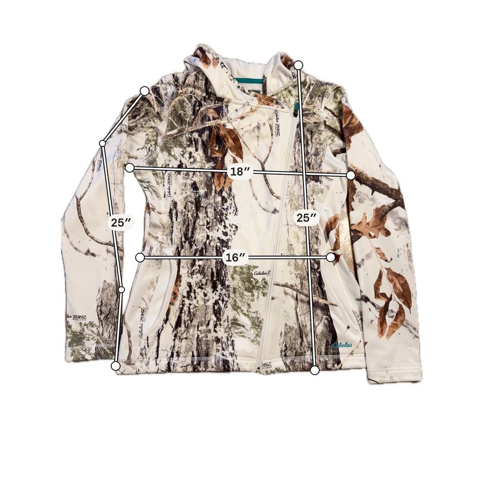 Cabela's Zip Up Hoodie Size Small - Picture 7 of 7